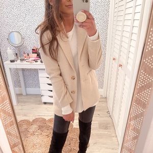 NWT Abercrombie & Fitch Wool-Blend Blazer Coat
